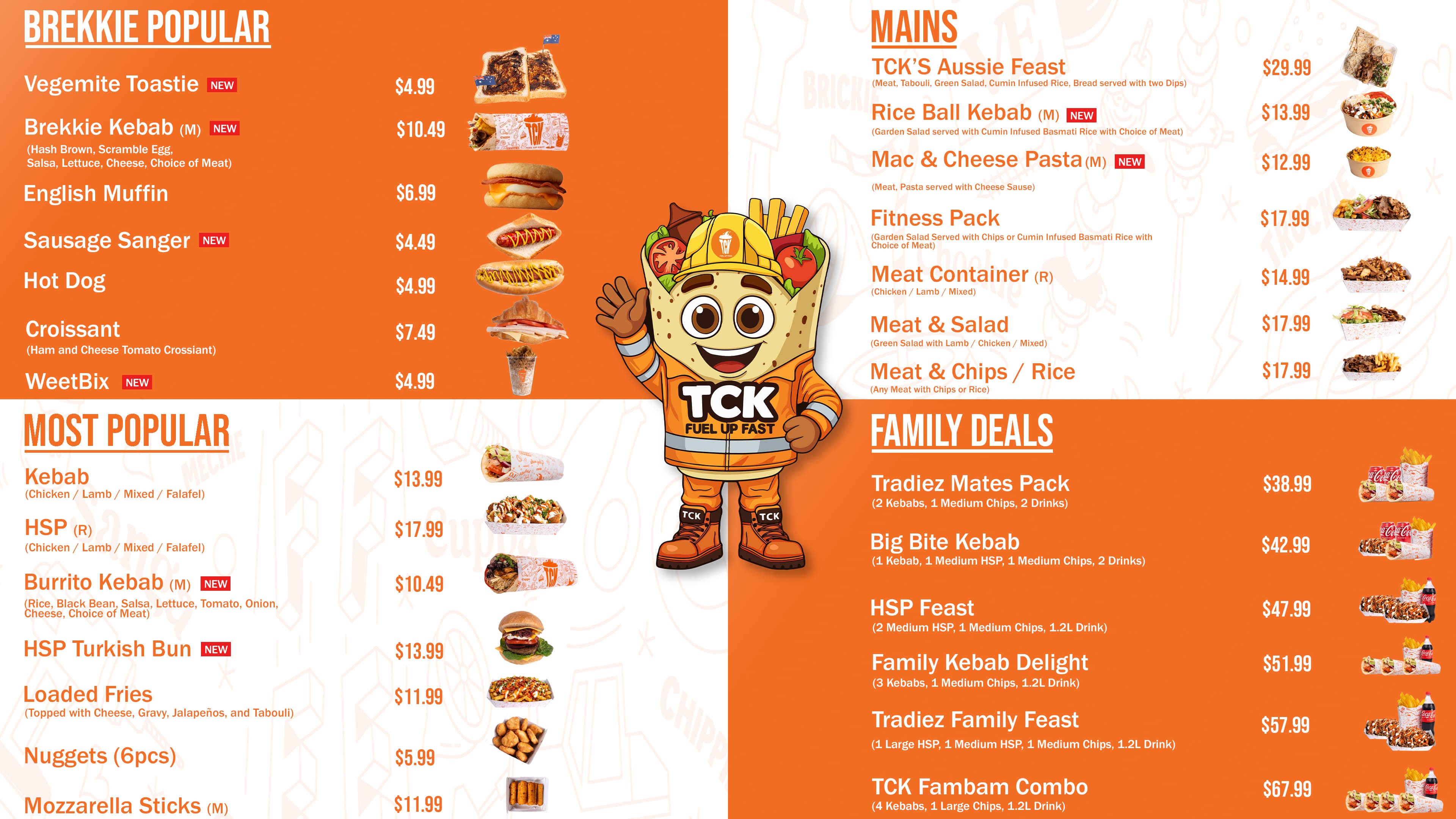 TCK MENU